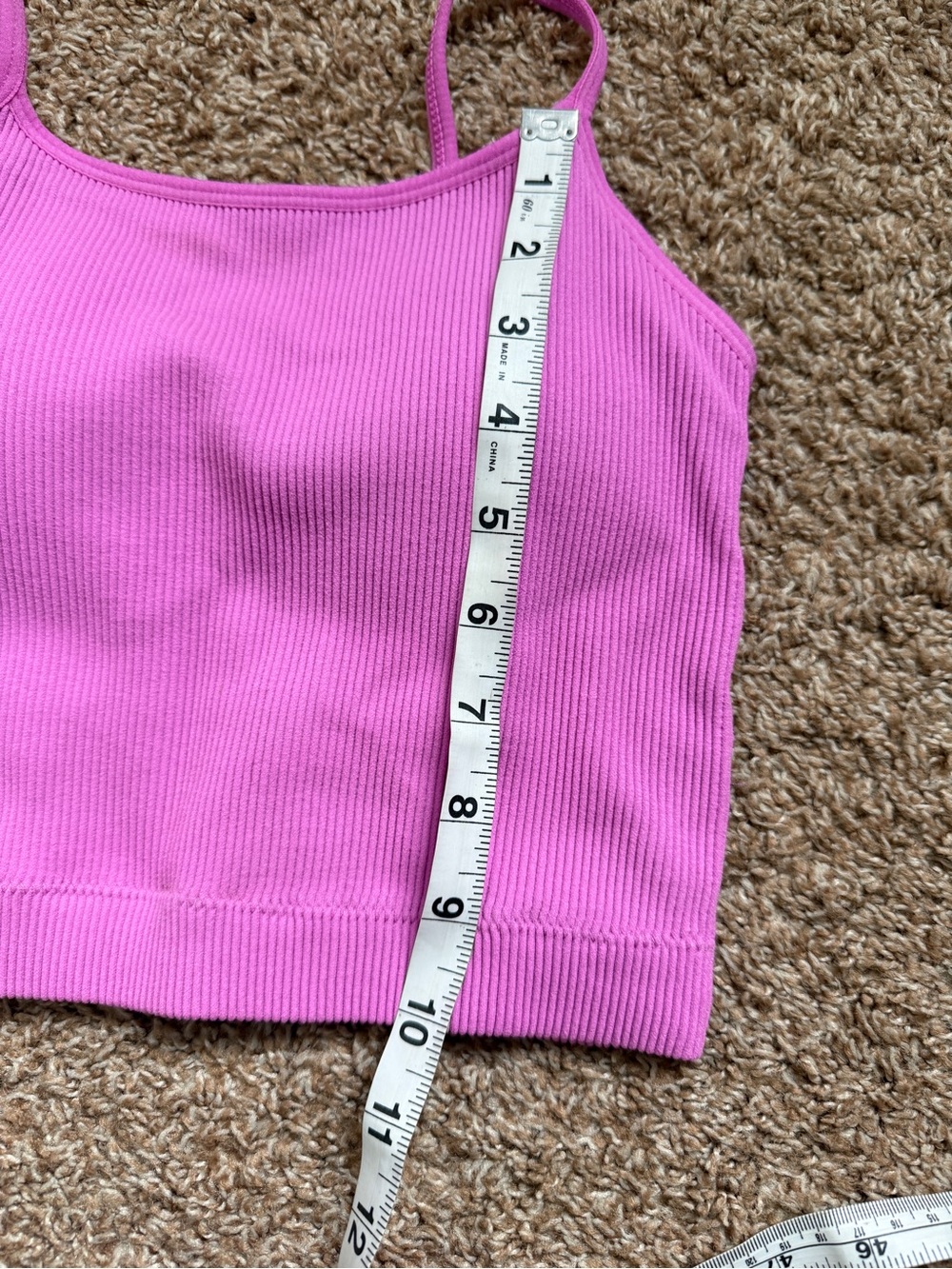 NWOT Zenana Padded Crop Top Brami S/M - Picture 4 of 4